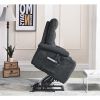 Electric Power Lift Recliner Chair with Massage and Heat for Elderly, 3 Positions, 2 Side Pockets, Cup Holders, USB Charge Ports