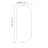Wall Mirror Gold 27.6"x11.8" Oval