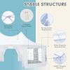 26'x19' Party Tent, White Wedding Tent, Decagonal Heavy Duty Canopy , Outdoor Gazebo Pavilion Tent for Party, Wedding, Event