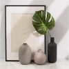 Ceramic Modern Farmhouse Vase , Neutral Small for Table, Living Room, Shelf, Bookshelf and Entryway Décor, Set of 3